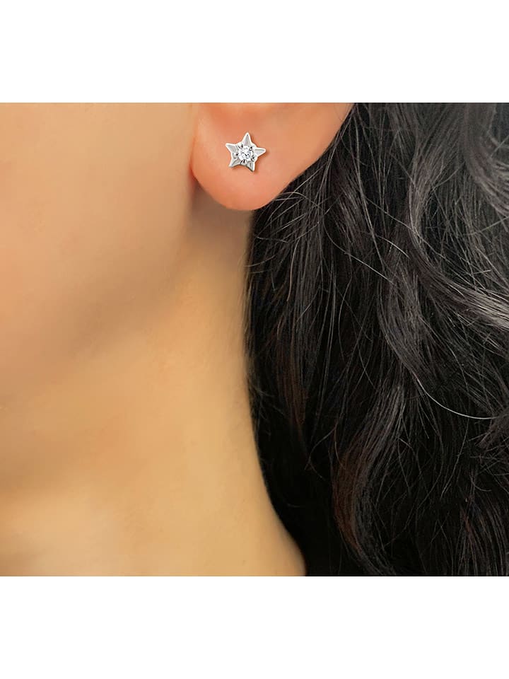 OR Carats Złote kolczyki-wkrętki z diamentami rozmiar: onesize