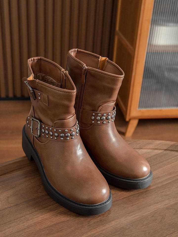 Sixth Sens Botki w kolorze jasnobrązowym rozmiar: 36