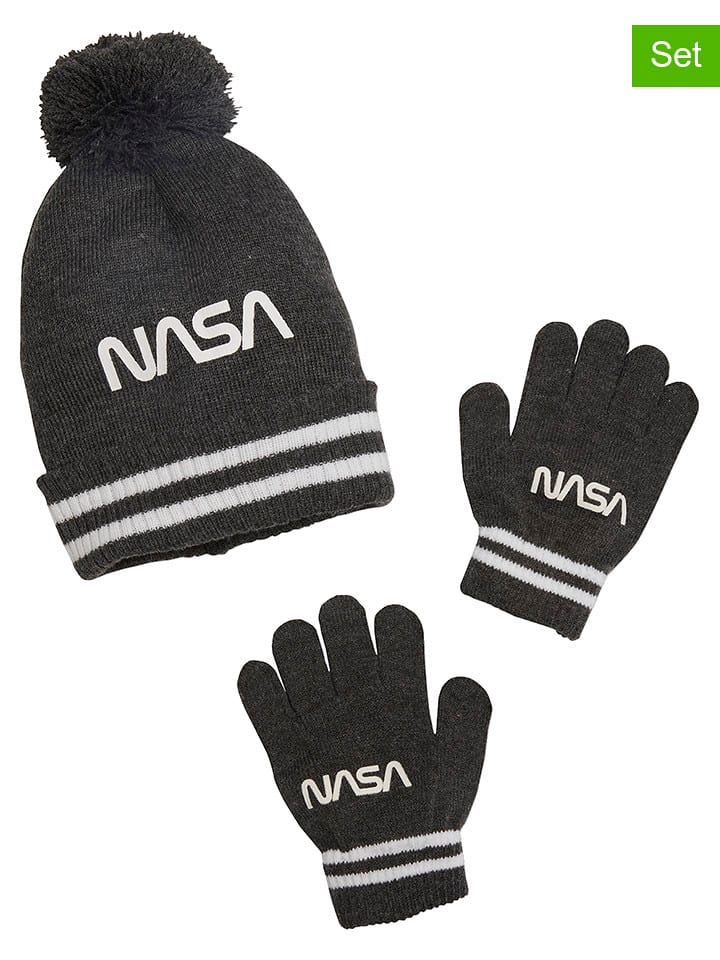 vertbaudet 2-częściowy zestaw w kolorze antracytowym rozmiar: 104-116