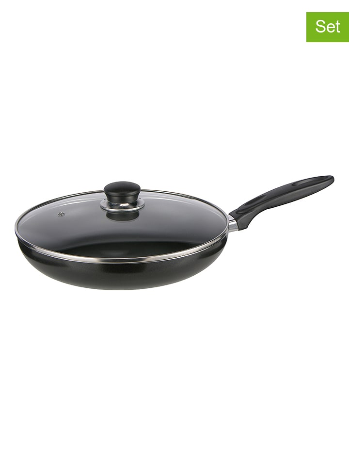 Chefware 2-częściowy zestaw w kolorze czarnym - Ø 28 cm rozmiar: onesize