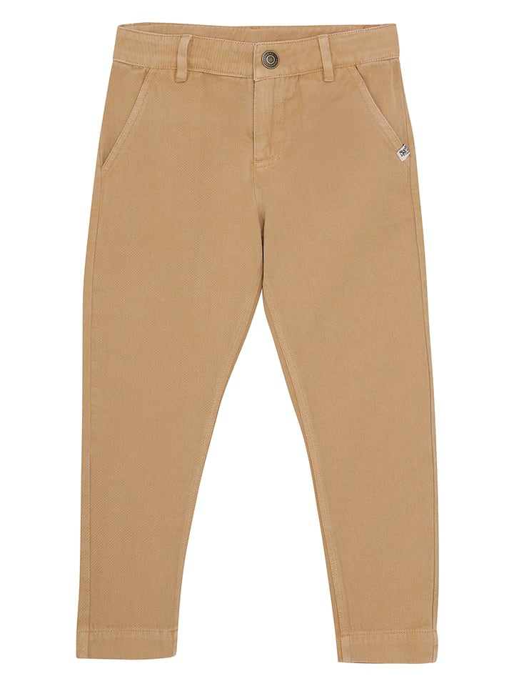 Noppies Spodnie w kolorze jasnobrązowym rozmiar: 128