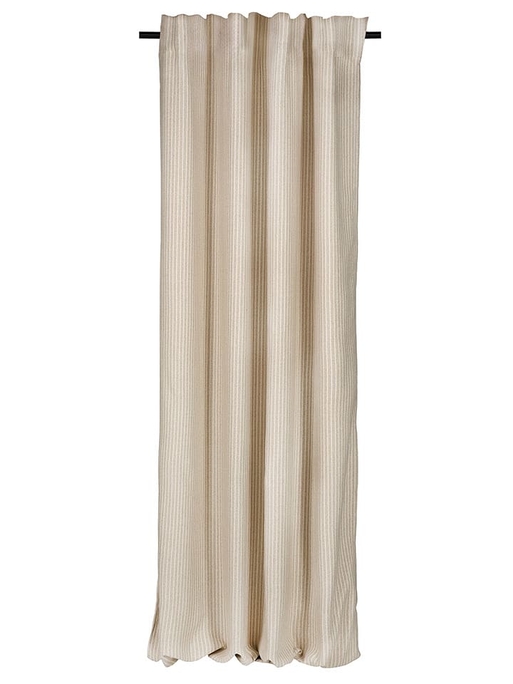 ESPRIT Zasłona "Fun" w kolorze beżowo-kremowym ze szlufkami rozmiar: 130x250 cm