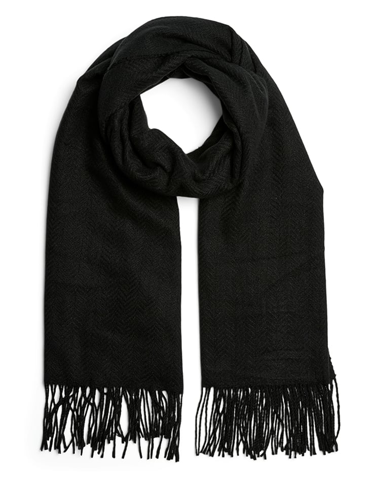 Pieces Szal w kolorze czarnym rozmiar: onesize