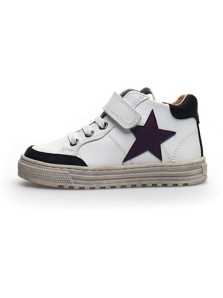 Naturino Skórzane sneakersy w kolorze białym rozmiar: 30