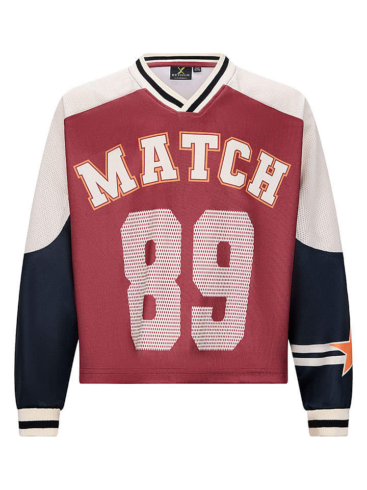 Retour Koszulka "Omara" w kolorze czerwono-czarno-białym rozmiar: 122/128