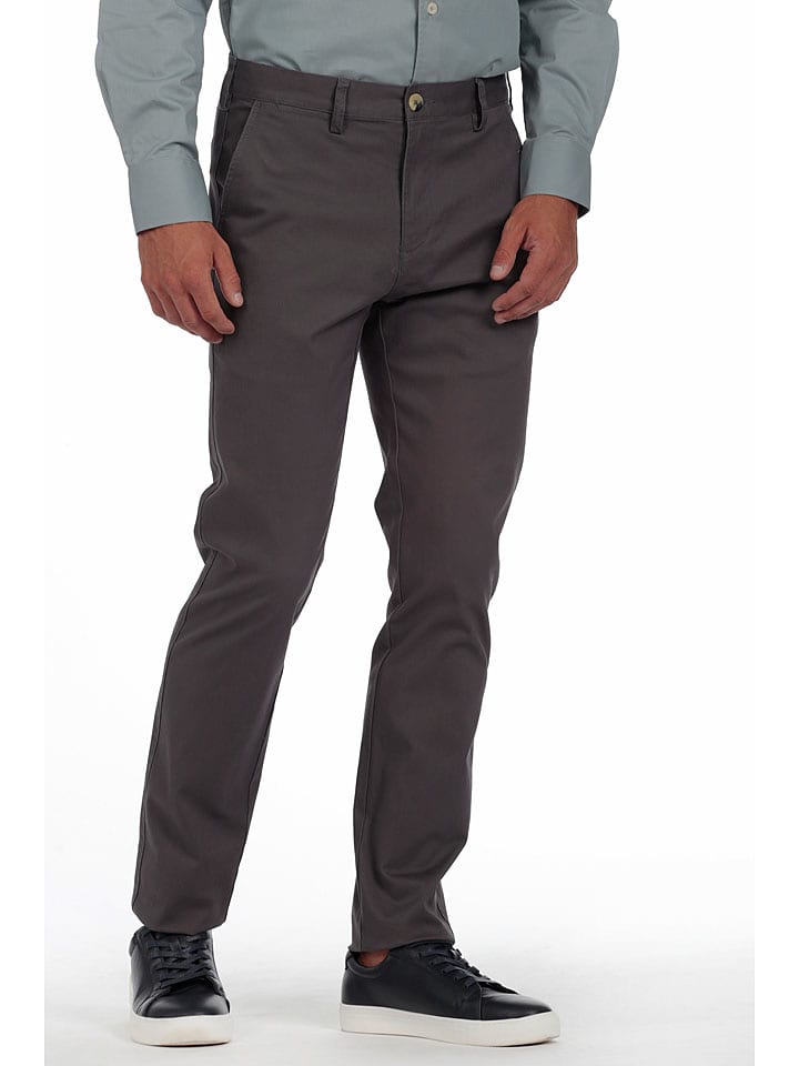 The Time of Bocha Spodnie chino w kolorze ciemnobrązowym rozmiar: 50