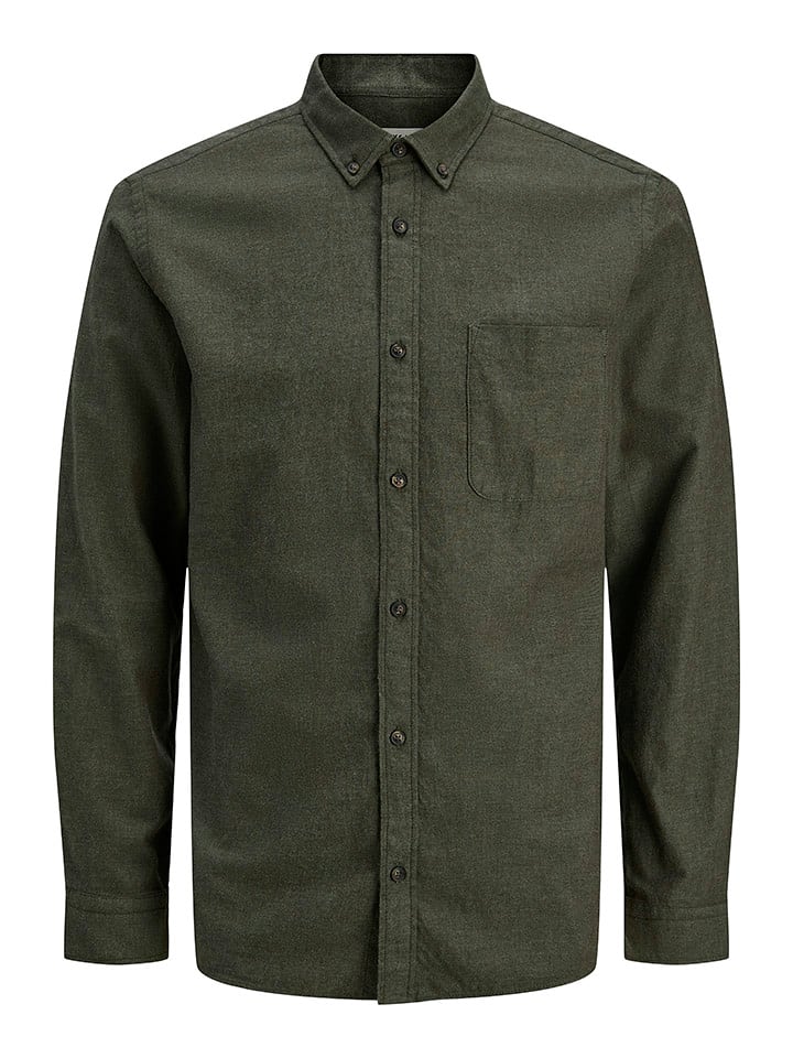 Jack & Jones Koszula - Slim fit - w kolorze khaki rozmiar: L
