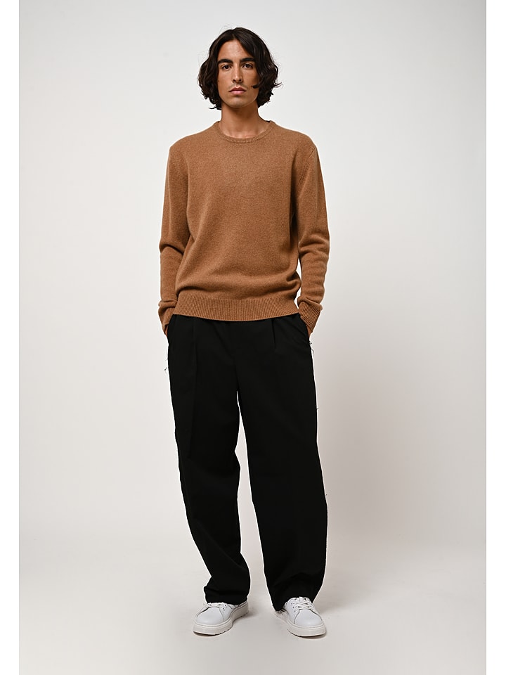 AUTHENTIC CASHMERE Kaszmirowy sweter "Victo" w kolorze jasnobrązowym rozmiar: XXL