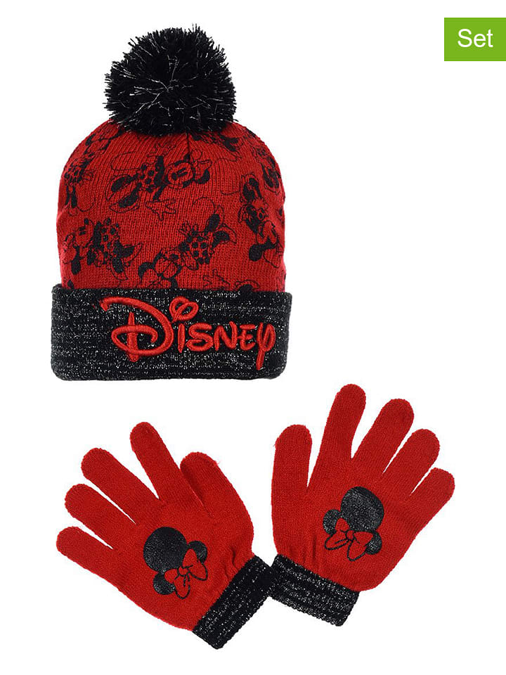 Disney Minnie Mouse 2-częściowy zestaw "Myszka Minnie" w kolorze czerwonym rozmiar: 52 cm