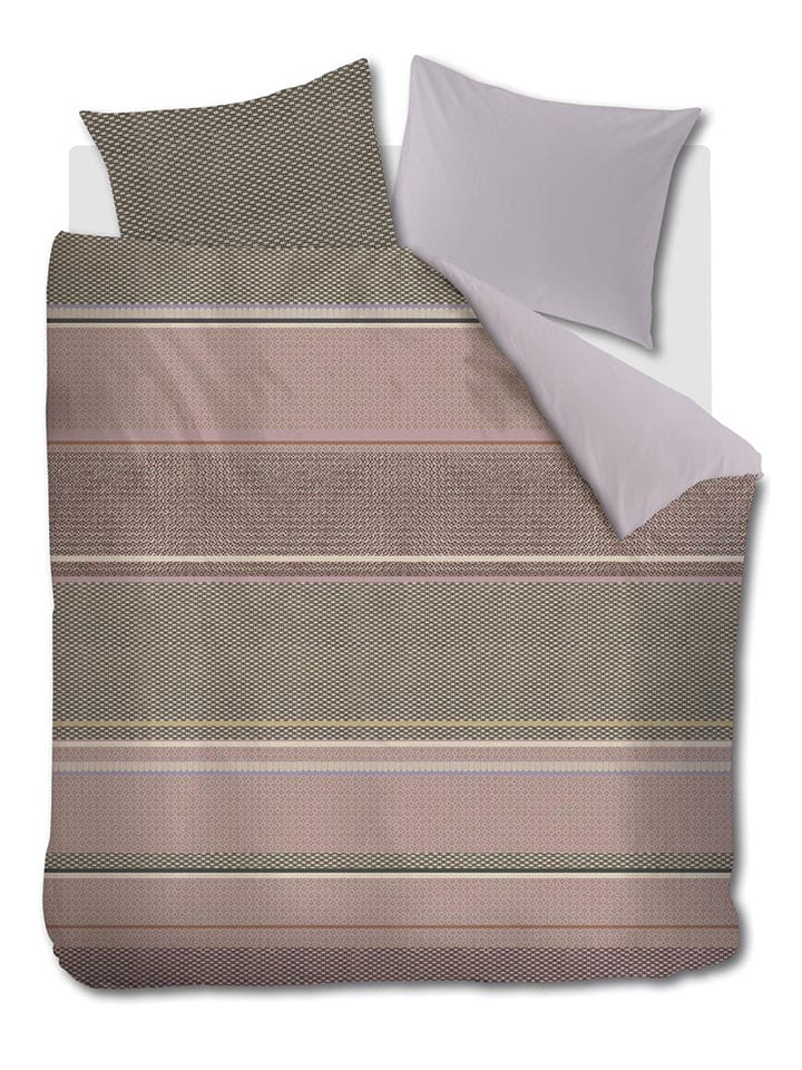 At Home Komplet pościeli "Combination" w kolorze zielono-jasnoróżowym rozmiar: 200x200/220 cm