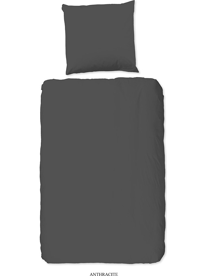 Hip Komplet pościeli satynowej w kolorze szarym rozmiar: 135x200 cm
