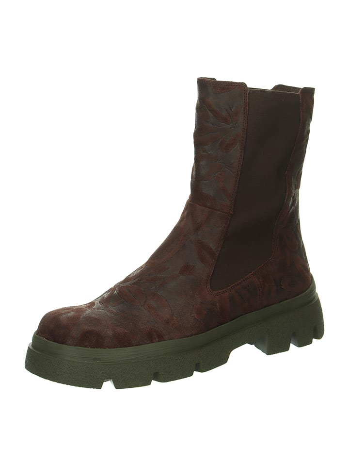 Think! Skórzane sztyblety w kolorze brązowym rozmiar: 37,5