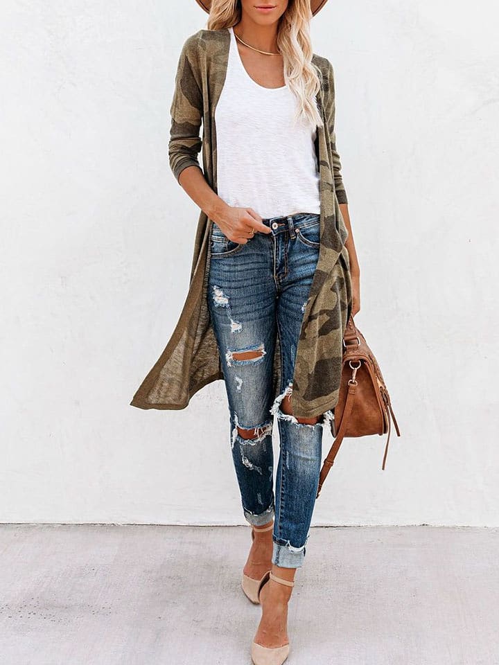 Milan Kiss Kardigan w kolorze khaki rozmiar: XL