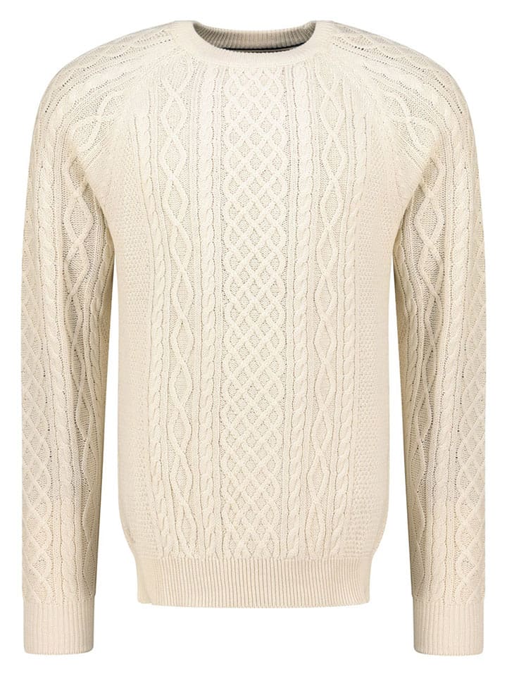 Geographical Norway Sweter "Fresh" w kolorze kremowym rozmiar: S