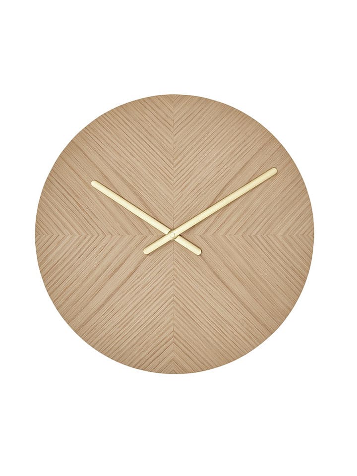 OYOY living design Zegar ścienny "Tokei" w kolorze beżowym - Ø 29 cm rozmiar: onesize