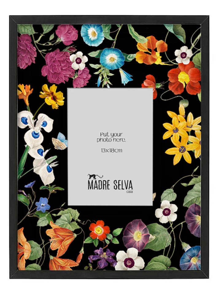 Madre Selva Ramka "Bunch" w kolorze czarnym ze wzorem na zdjęcia - 40 x 30 x 40 cm rozmiar: onesize
