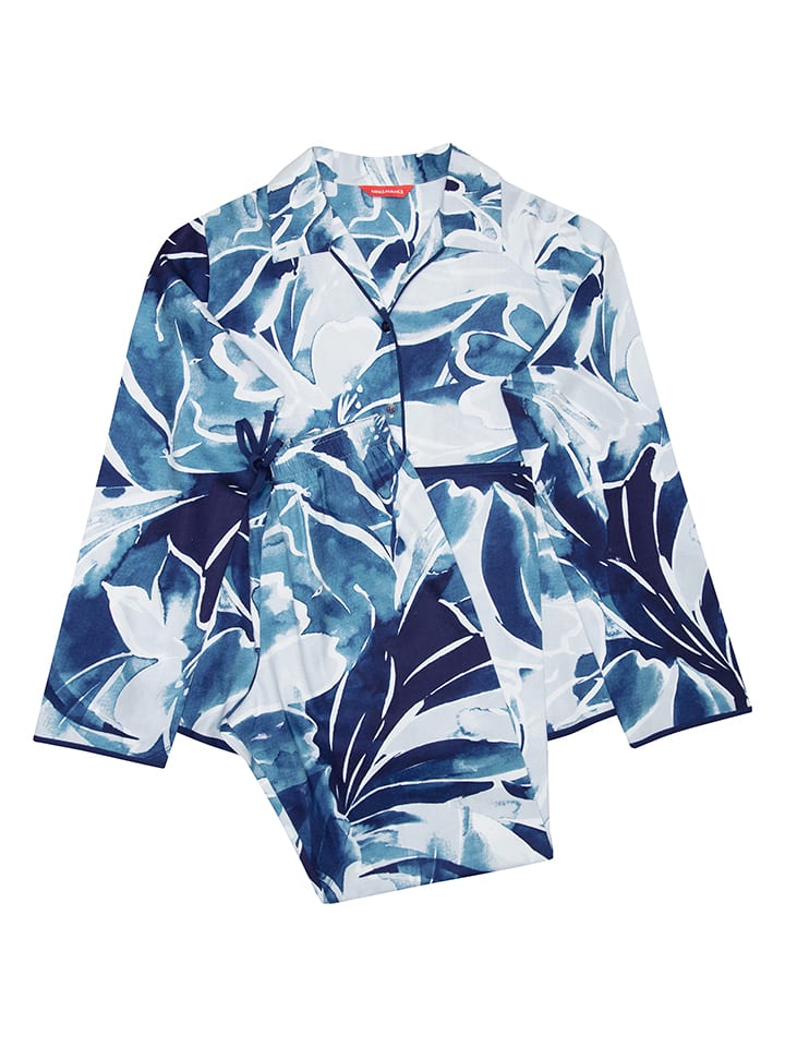 Cyberjammies Piżama "Ellie" w kolorze biało-niebieskim rozmiar: 116/122