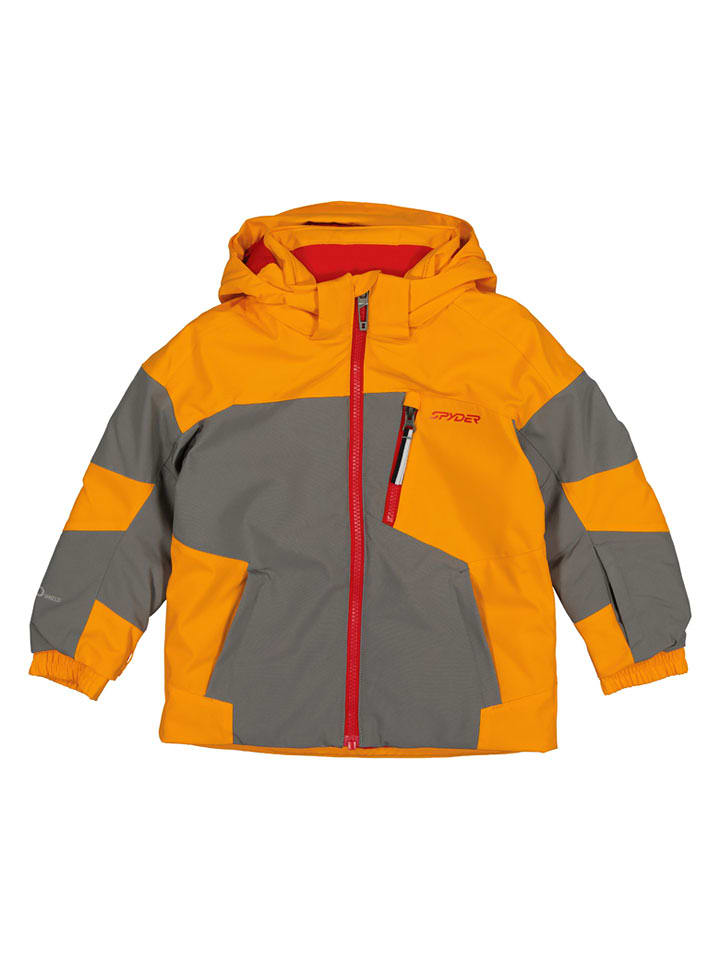 SPYDER Kurtka narciarska "Leader" w kolorze pomarańczowo-szarym rozmiar: 116