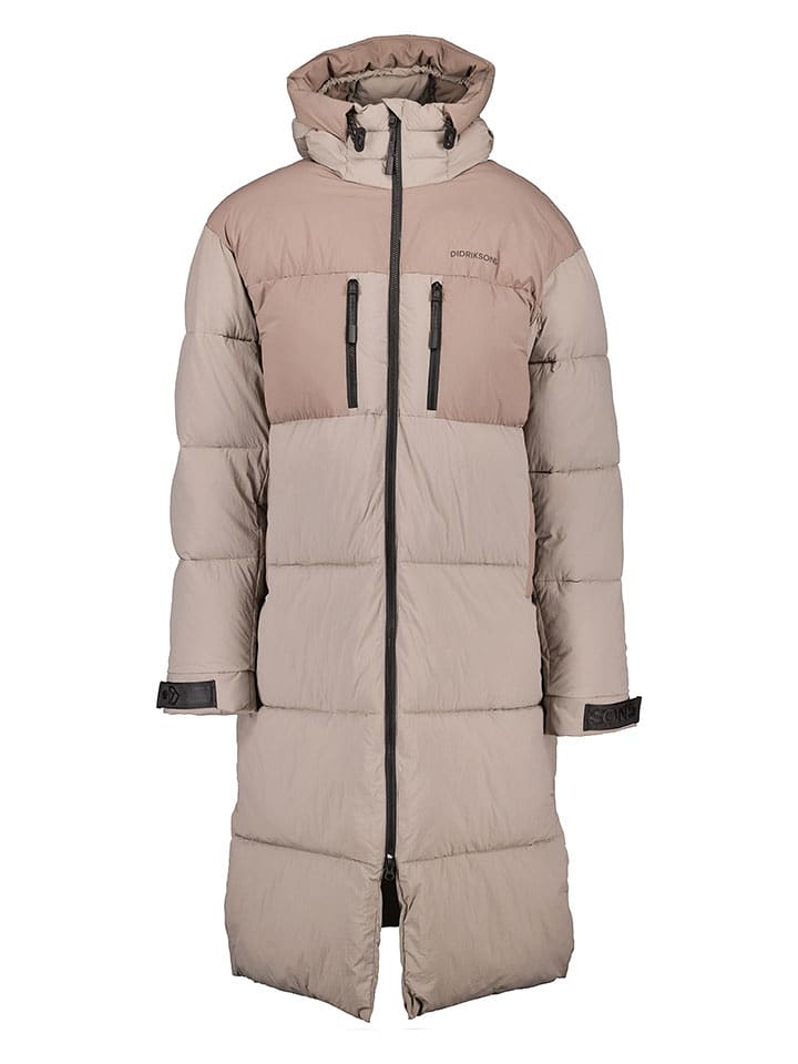 Didriksons Płaszcz pikowany "Hilmer" w kolorze beżowym rozmiar: L/XL