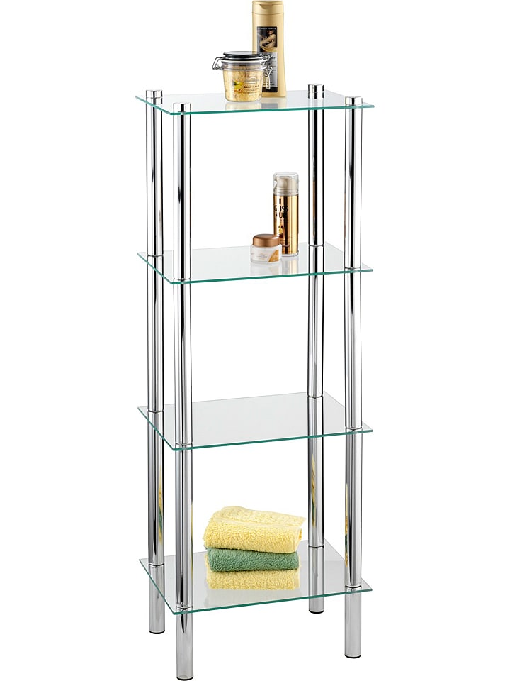 Wenko Regał w kolorze srebnrnym - 40 x 104 x 30 cm rozmiar: onesize