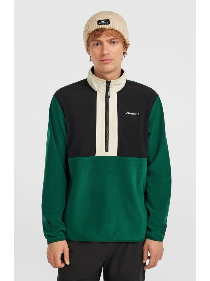 O'Neill Bluza polarowa w kolorze zielono-czarno-beżowym rozmiar: M