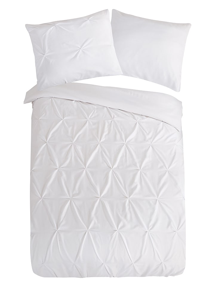 Pure Komplet pościeli "Elegance" w kolorze białym z mikrofibry rozmiar: 200x220 cm