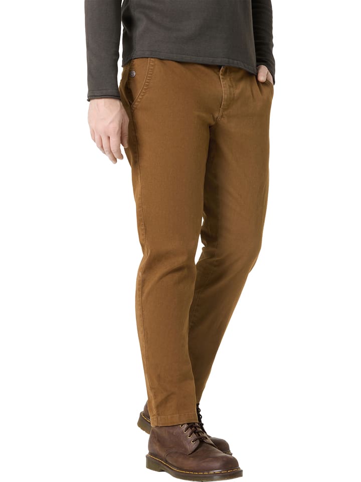 Timezone Spodnie w kolorze jasnobrązowym rozmiar: W31/L32