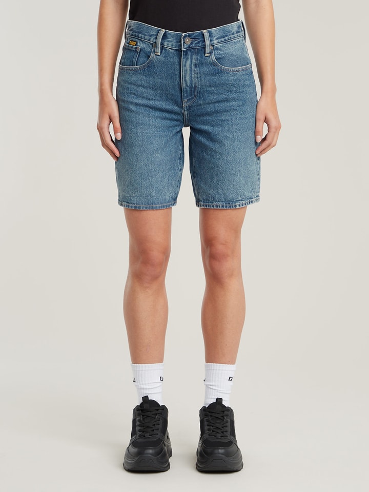 G-Star Bermudy dżinsowe w kolorze niebieskim rozmiar: W32