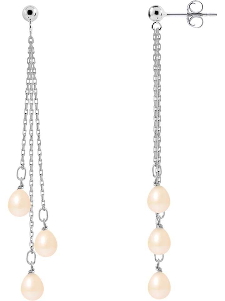 Pearline Srebrne kolczyki-wkrętki z perłami rozmiar: onesize