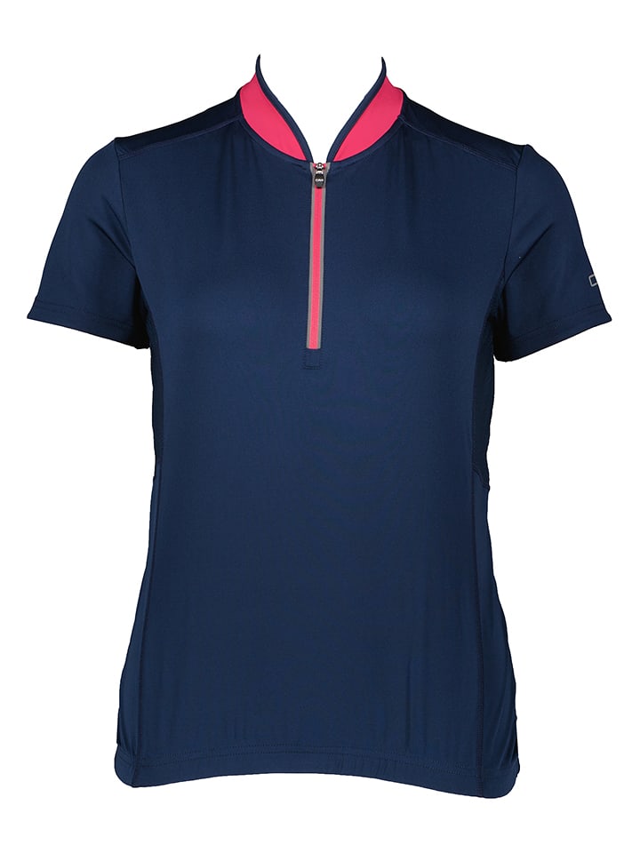 CMP Koszulka kolarska w kolorze granatowym rozmiar: 38