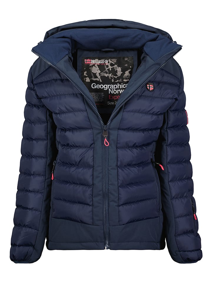 Geographical Norway Kurtka pikowana "Aurelien" w kolorze granatowym rozmiar: M