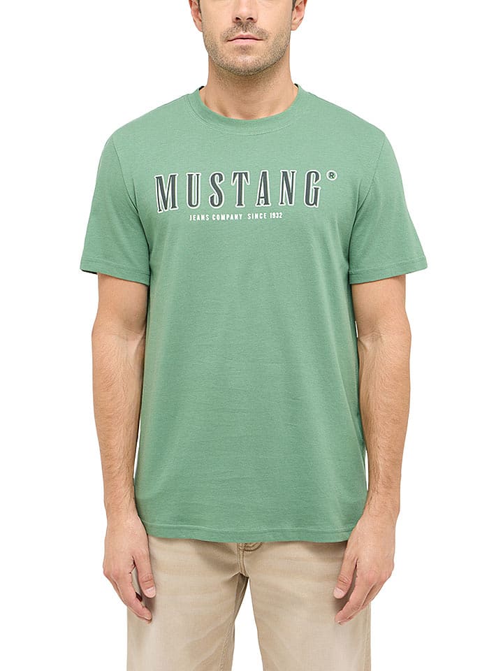 Mustang Koszulka w kolorze zielonym rozmiar: XL