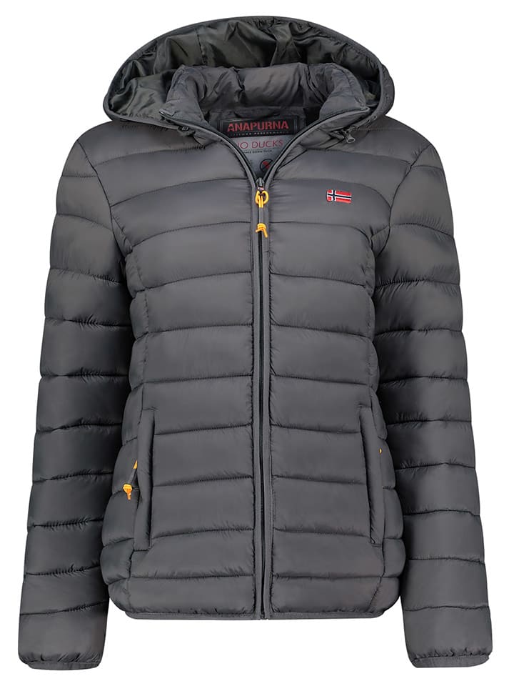 Geographical Norway Kurtka pikowana "Atikolor" w kolorze antracytowym rozmiar: M