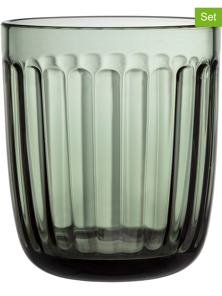 iittala Szklanki (2 szt.) w kolorze zielonym - 260 ml rozmiar: onesize
