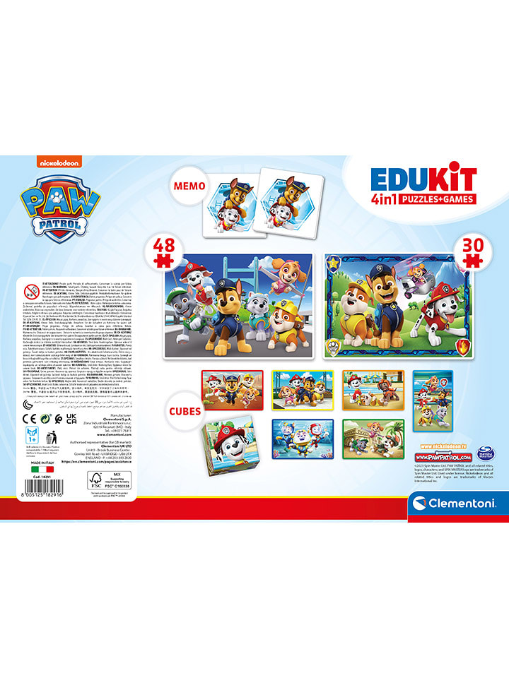 Clementoni Zestaw gier "Psi Patrol" - 3+ rozmiar: onesize