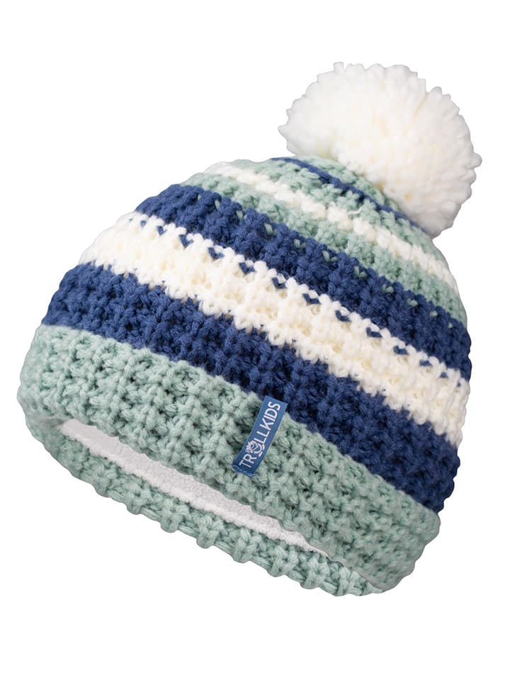 Trollkids Czapka "Hallingdal" w kolorze niebiesko-szarym rozmiar: 52-56 cm