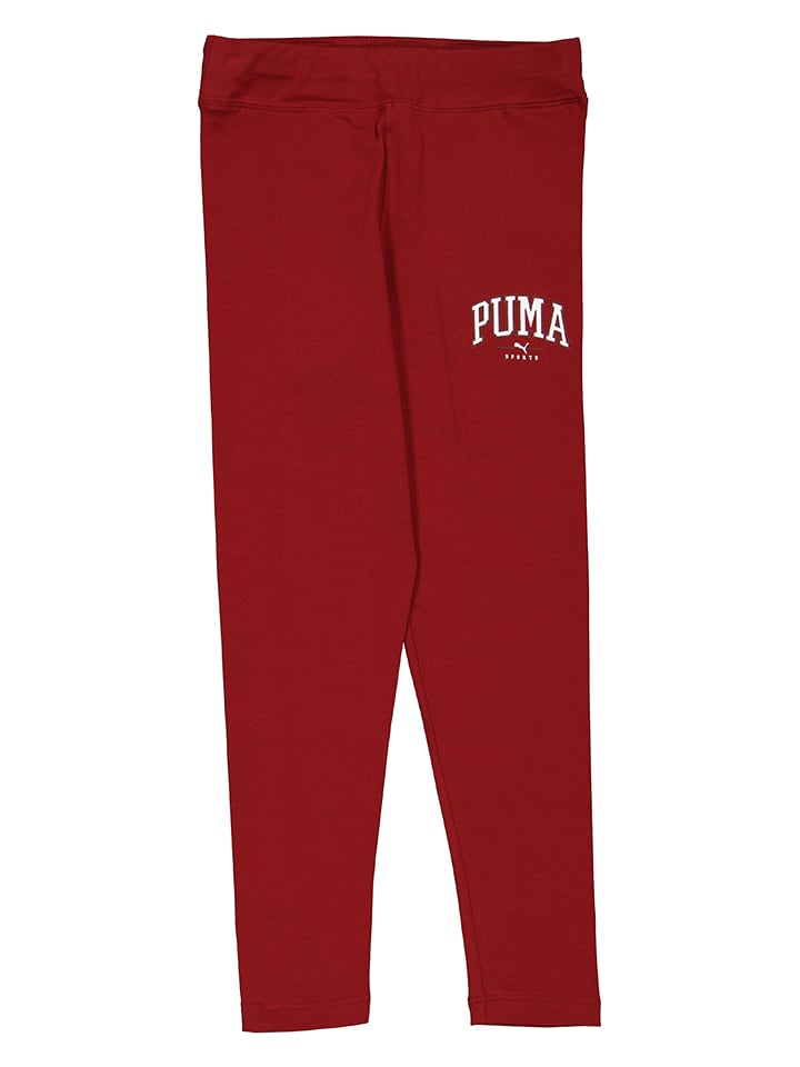 Puma Legginsy "Squad" w kolorze czerwonym rozmiar: 164