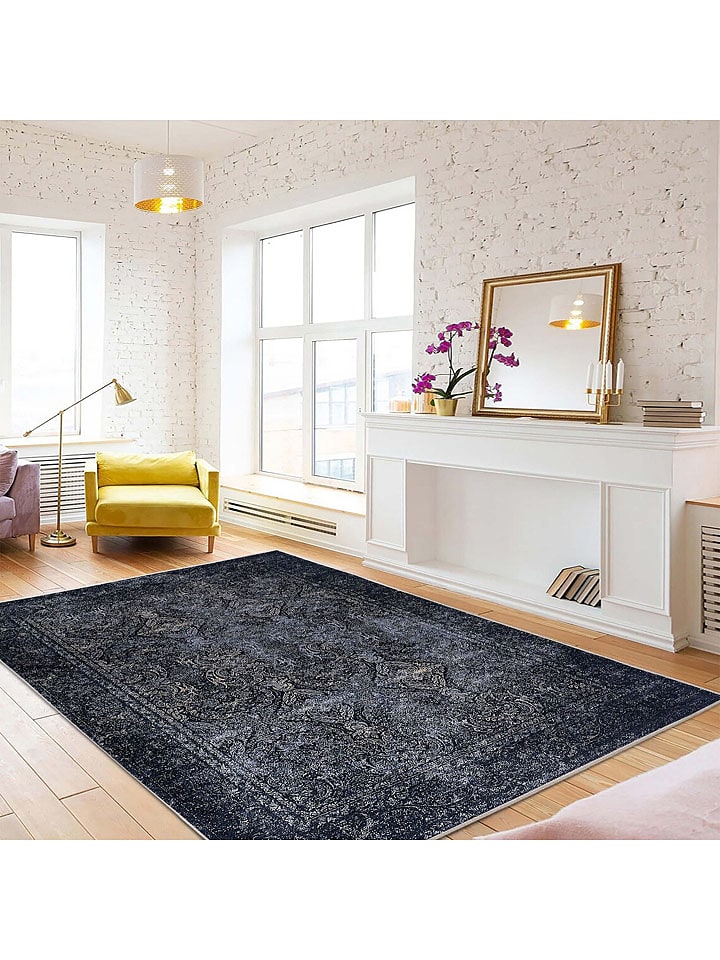 Conceptum Hypnose Dywan ''Woopamuk336'' w kolorze granatowym rozmiar: 80x150 cm