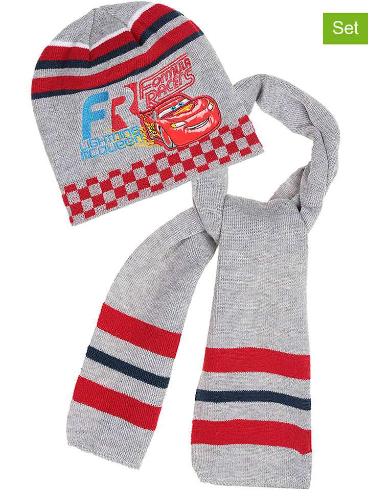 Disney Cars 2-częściowy zestaw "Auta" w kolorze czerwono-szarym rozmiar: 54 cm