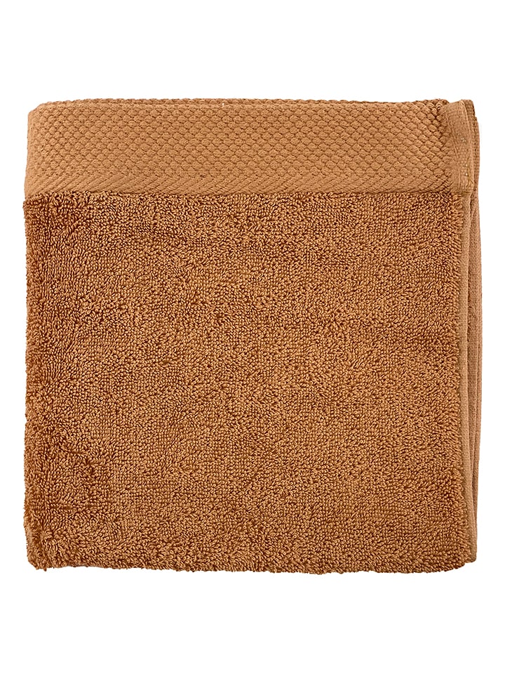 Soft by Perle de Coton Ręcznik "Epo" w kolorze jasnobrązowym do rąk rozmiar: 50x100 cm