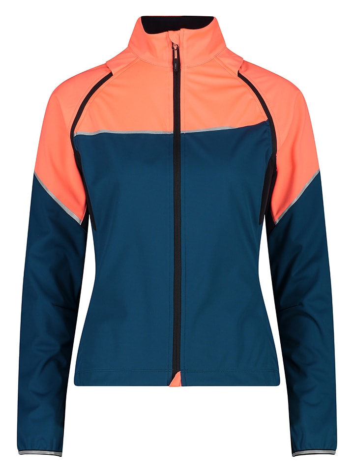 CMP Kurtka softshellowa 2w1 w kolorze granatowo-pomarańczowym rozmiar: 36