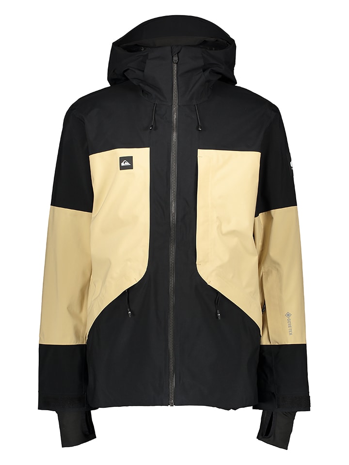 Quicksilver Kurtka narciarska "Forever Stretch" w kolorze czarno-żółtym rozmiar: XL