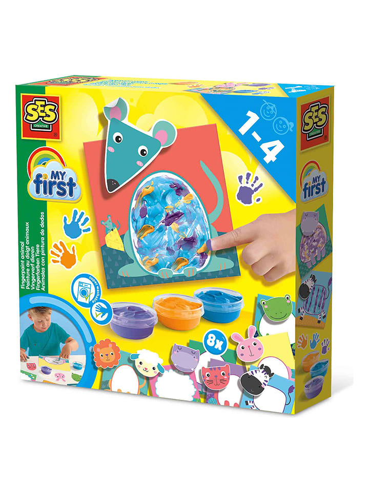 SES Farby do malowania palcami - 12 m+ rozmiar: onesize