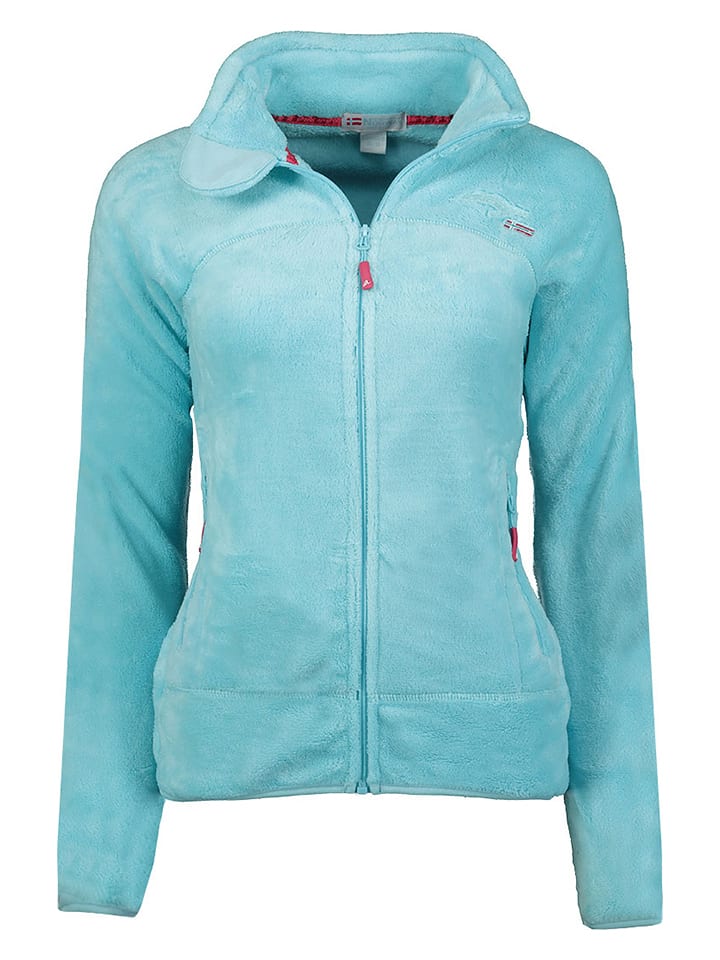 Geographical Norway Kurtka polarowa "Upaline" w kolorze turkusowym rozmiar: S