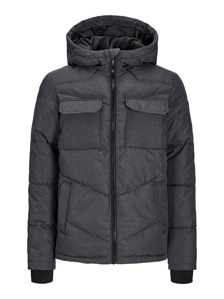 JACK & JONES Junior Kurtka zimowa w kolorze antracytowym rozmiar: 152