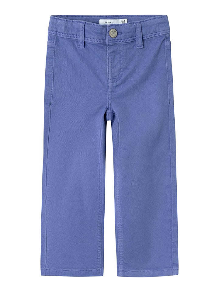 name it Spodnie "Polly" w kolorze niebieskim rozmiar: 92