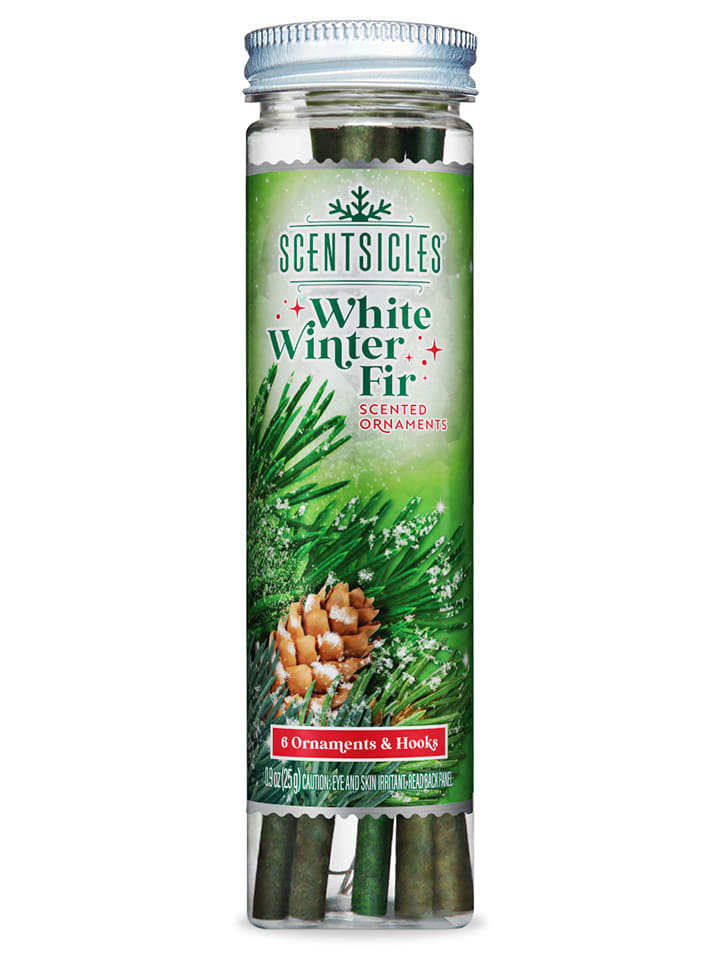 Scentsicles Patyczki zapachowe (6 szt.) "Scentsicles - White Winter Fir" na choinkę rozmiar: onesize