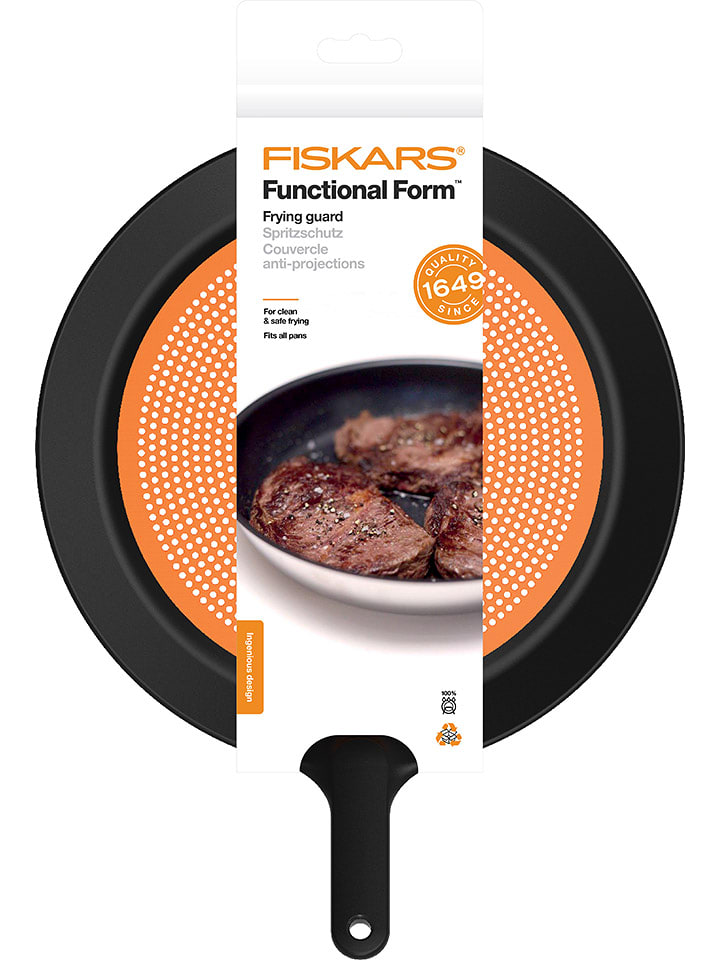 Fiskars Osłona przeciwrozpryskowa w kolorze czarno-pomarańczowym - Ø 40 cm rozmiar: onesize