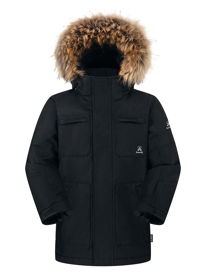 Kamik Parka "Enzo" w kolorze czarnym rozmiar: 152