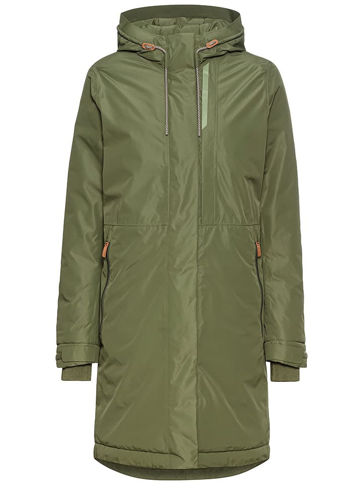 Camel Active Płaszcz przejściowy w kolorze zielonym rozmiar: 34